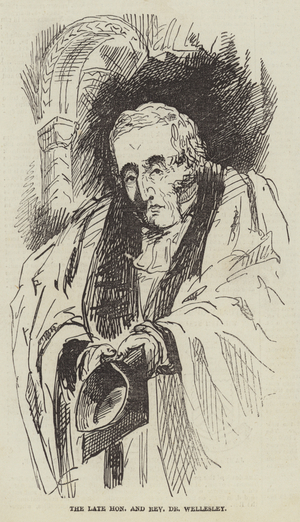 The late Honourable and Reverend Dr Wellesley (engraving)