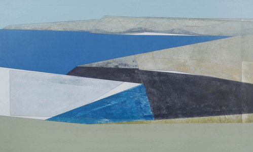 Cliff Wall 8 2013 acrylic on board 59 x 100 cm