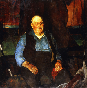 First Mate,  (oil on board)