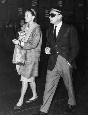 Ingrid Bergman, Yul Brynner, Rome, Italy, 1962 (b/w photo)