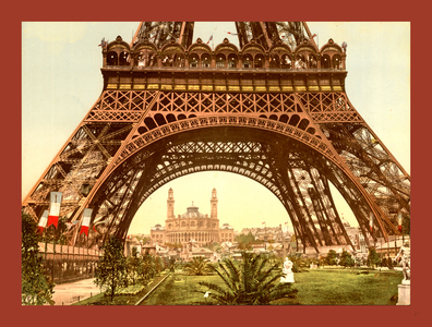 Eiffel Tower and the Trocadero, Exposition Universal, 1900, Paris, France, Between Ca. 1890 and Ca. 1900