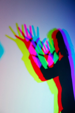 Museum of illusions. Shadow. Dubai. United Arab Emirates, 2021 (photo)