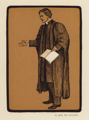 Some Clerical Types: A Son of Balliol (colour litho)
