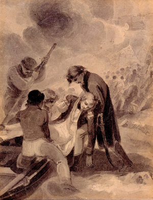 Affair of Teneriffe, 1808 (w/c on paper)
