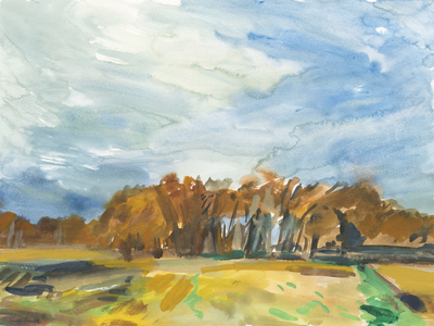 Richmond Park, 2018 (w/c on paper)