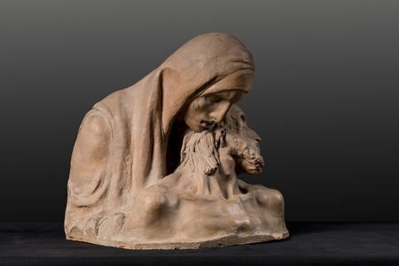 Jesus Christ and the Virgin Mary (earthenware)