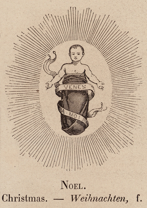 Le Vocabulaire Illustre: Noel; Christmas; Weihnachten (engraving)