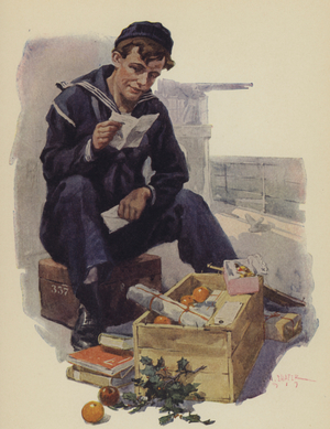 The Box from Home (colour litho)