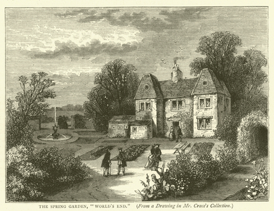 The Spring Garden, "World's End", from a drawing in Mr Crace's collection (engraving)