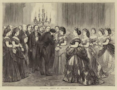 Evening Party at Prussia House (engraving)