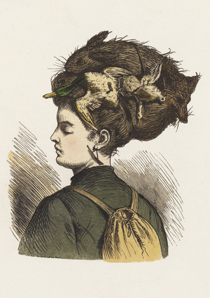 Hat for November (coloured engraving)