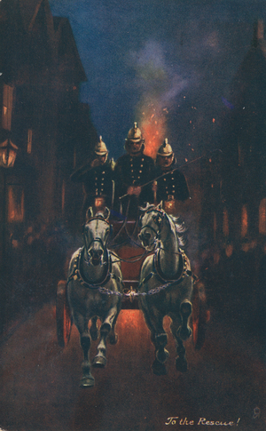 To The Rescue! (colour litho)