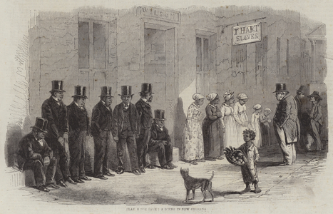 Slaves for Sale, a Scene in New Orleans (engraving)