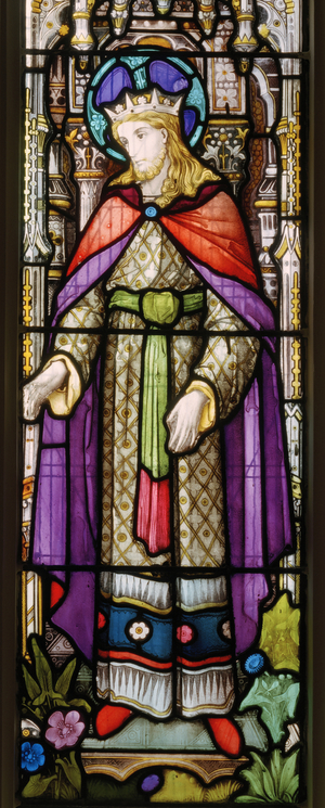 Christ, detail from The Wise and Foolish Virgins, c.1868 (stained glass)
