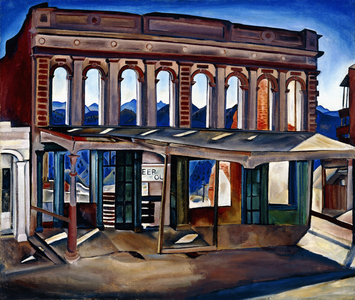 Wells Fargo Ruins (oil on canvas)