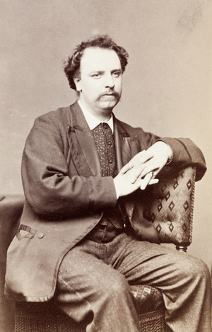 Portrait of Charles Santley, c.1860s (b/w photo)