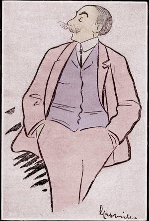 André Messager caricature by