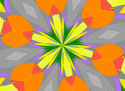Flowers #108, 2019 (mixed media)