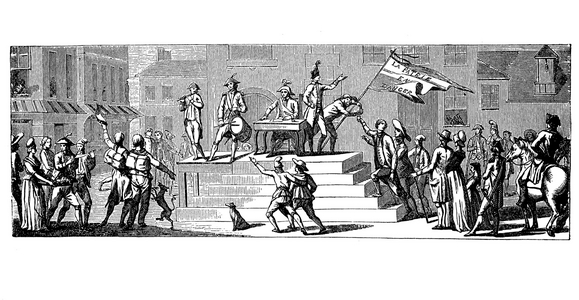 Proclamation of the Patrie en danger, Recruitment of Volunteers, French Revolution, France, 1792