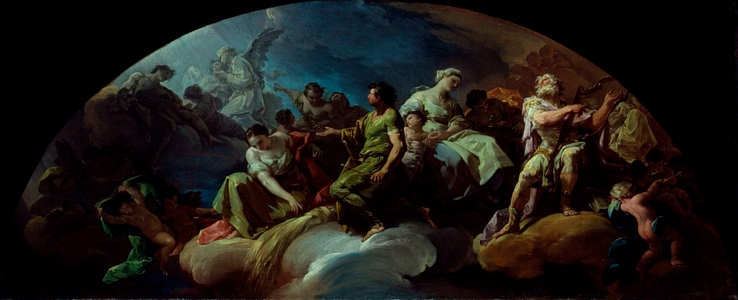 Old Testament Figures in Paradise, 1751-60 (oil on canvas)