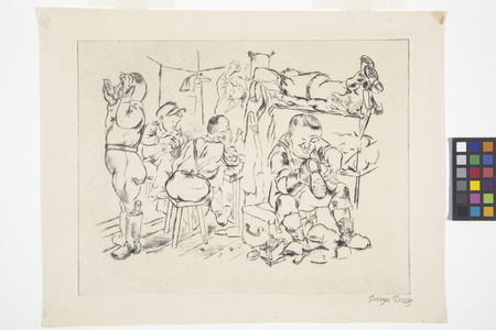 The End Of A Perfect Day (Nach Getaner Arbeit) (etching and drypoint)