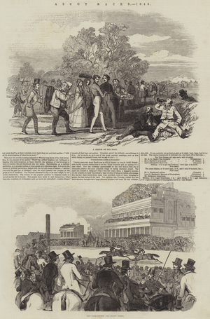 Ascot Races, 1846 (engraving)