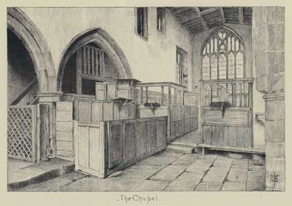 Haddon Hall, The Chapel (litho)