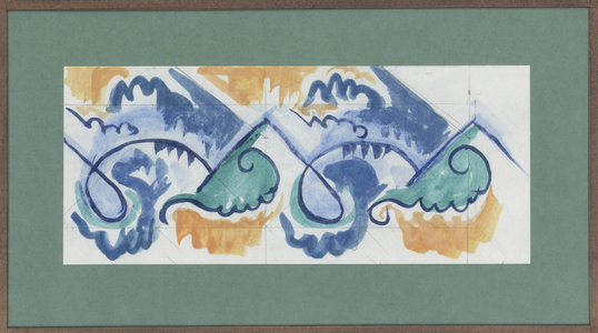 Tile design, c.1925 (watercolour over pencil on paper)