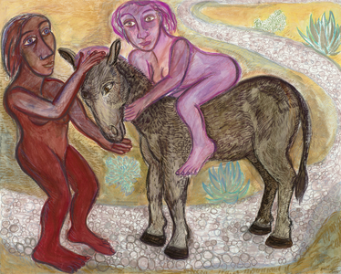 Journey, 2003 (charcoal and pastel on paper)