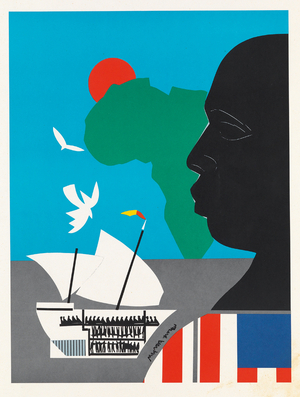 Roots, 1977 (colour lithograph)