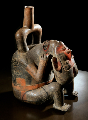 Self-sacrifice of a high personage. Maya art ...
