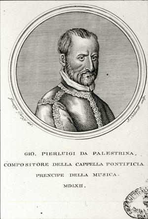 Portrait of Giovanni Pierluigi da Palestrina (engraving)