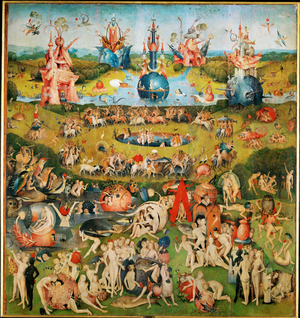 The Garden of Delights, triptych, center panel, 1490-1500 (oil on panel)