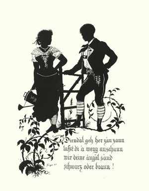 Silhouette by Hugo Strohl (litho)
