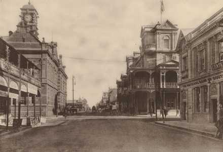 South Africa: Maitland Street, Bloemfontein (b/w photo)
