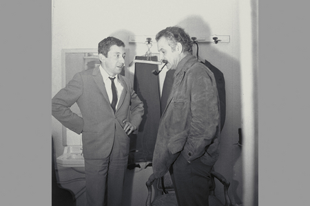 Georges Brassens and Serge Gainsbourg, 1963 (photo)