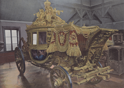 Voiture du sacre de Charles X (coloured photo)