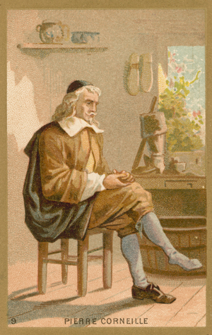 Pierre Corneille, French playwright (chromolitho)