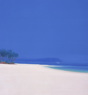 White Fishing Boat, 2002 (oil on canvas)