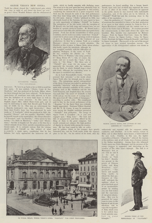 Signor Verdi's New Opera (engraving)