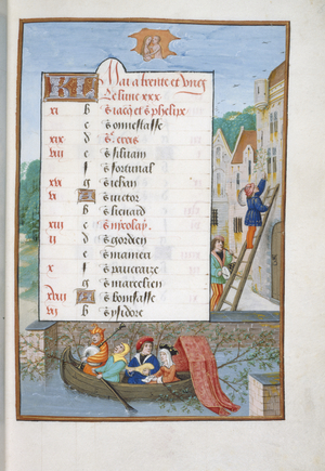 Calendar page for May