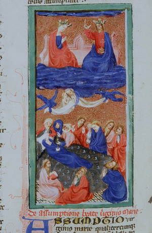 Ms Gen 1111 Page from the 'Legenda Aurea', Bruges, c.1400-10 (vellum)