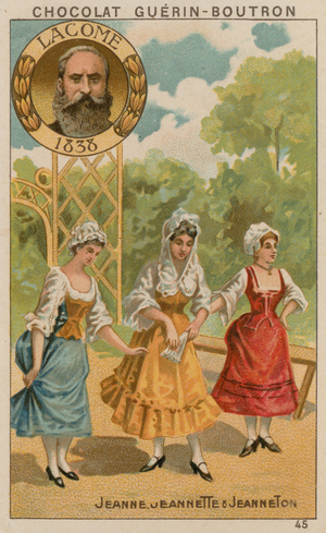 Lacome, Jeanne, Jeannette et Jeanneton (chromolitho)