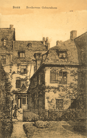 Bonn, Beethoven's Birthplace (litho)