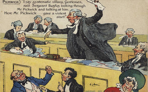 Pickwick Papers (colour litho)