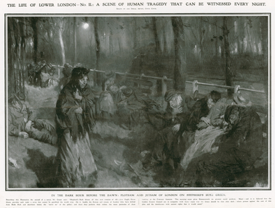 Flotsam and jetsam of London on Shepherd's Bush Green (litho)
