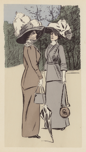 Paris fashion, c1910 (colour litho)