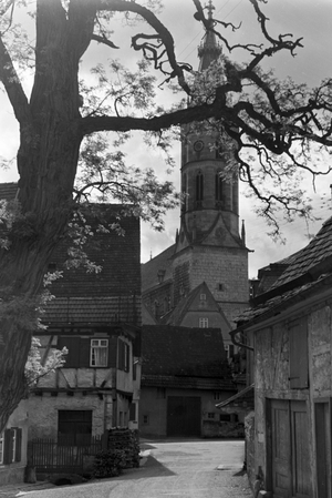 A trip to Bad Urach, Germany 1930s (b/w photo)