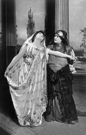 Comedian Sarah Bernhardt (1844-1923) as Phedre, 1893