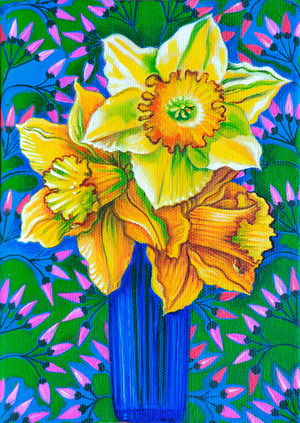Daffodils,2017 (oil oncanvas)